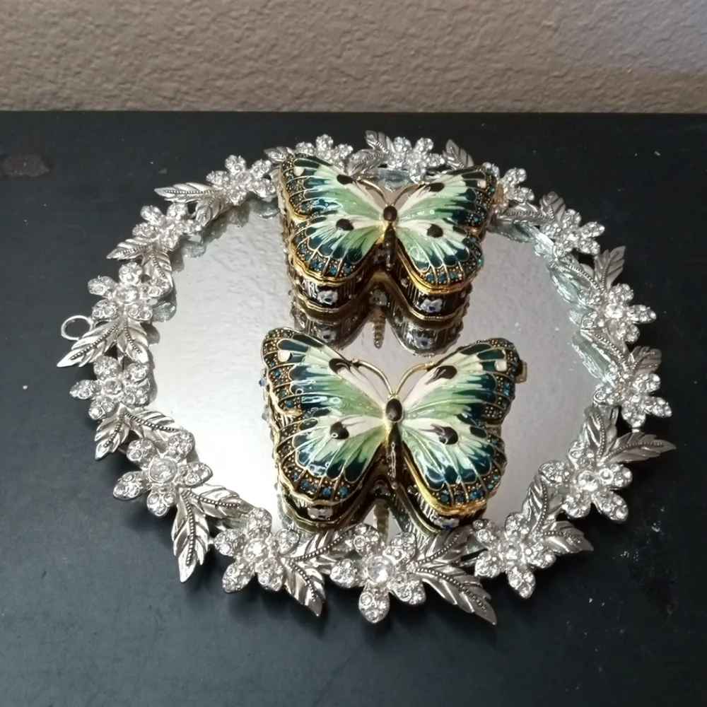 EXQUISITE Pair Signed Jay Strongwater Bejewelled Enamel 3